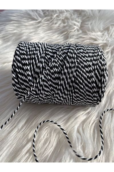 eylülün etiket fabrikası Packing/tying Rope Black-white Color 200 M.