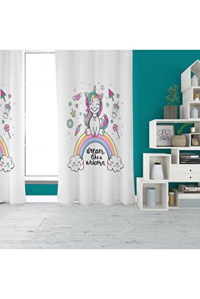 EVSEHOMES Set digital curcubeu și unicorn (perdeau de fundal - cuvertură de p...