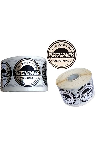 Megas Etiket Super Brands 5x5 1000 de rulouri autocolante cu hologramă