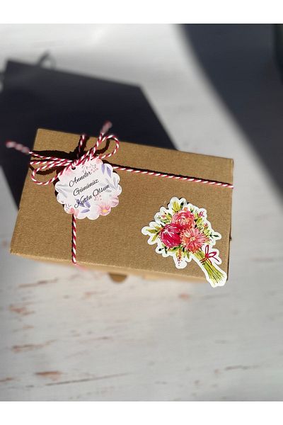 eylülün etiket fabrikası ملصق مثقوب غير لاصق بتصميم عيد الأم - 5 سممقاس - 30 قطعة