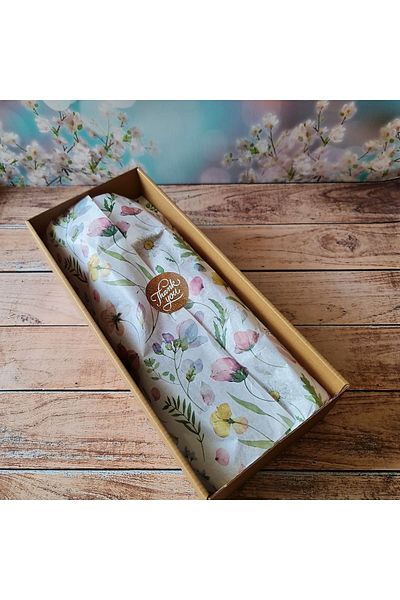 eylülün etiket fabrikası Spring Themed Pelur Paper / Wrapping Paper - 100 Pieces