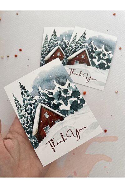 eylülün etiket fabrikası رأس السنة - رأس السنة - الشتاء تحت عنوان بطاقة شكر /...