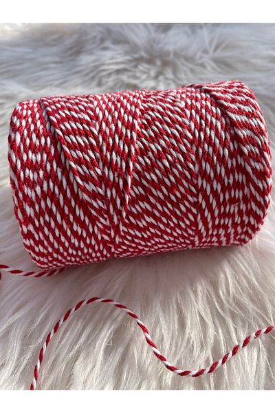 eylülün etiket fabrikası Packing/tying Rope Red-white Color 200 M.