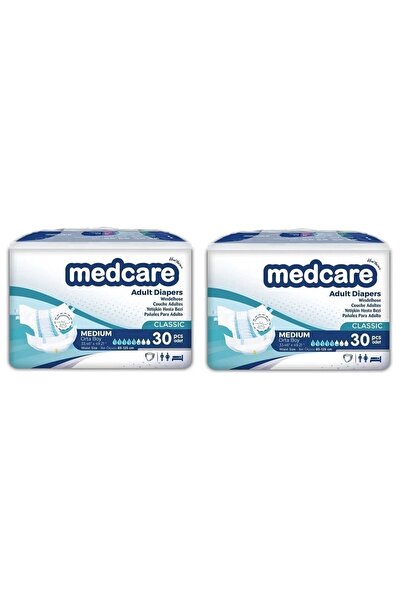 MEDCARE MEDCARE Yetişkin Hasta Bezi Medium (Orta Boy) 2 paket 60 Adet