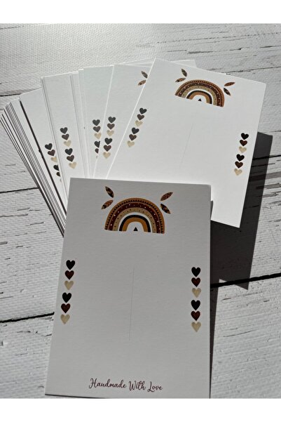 eylülün etiket fabrikası Card Cataramă - Model Boem - 30 Bucăți / 9,5-13 Cm. Dimensiune