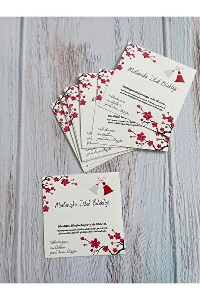 eylülün etiket fabrikası Marteniçka Dilek - Şans Bilekliği Kartı - Püskül Det...