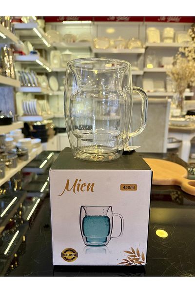 MİEN Mien 450 Ml Double Leather Mug - Mien-237
