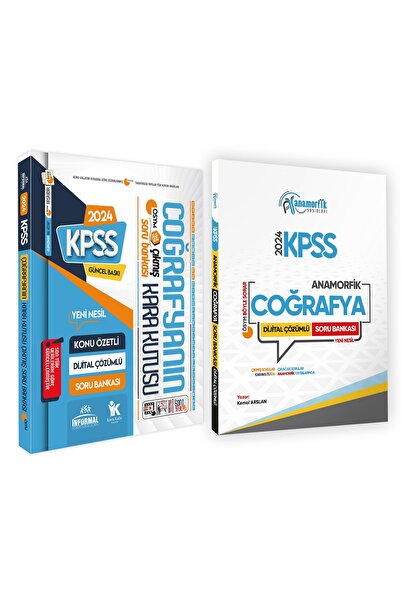 Karakutu Yayınları 2024 KPSS Coğrafyanın Karakutusu ve Anamorfik Coğrafya Sor...