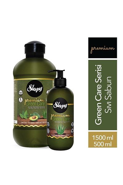 Sleepy Premium Green Care Series Liquid Soap 1500 Ml + 500 Ml