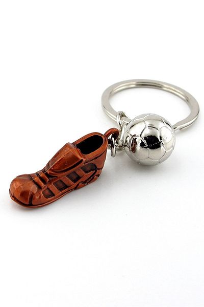 Solfera Copper Colored Football Boots - Metal Keychain KC132