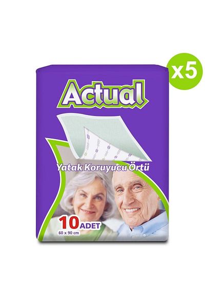 ACTUAL Mattress Protector Cover 60x90 Cm 10x5 (50 Pieces)