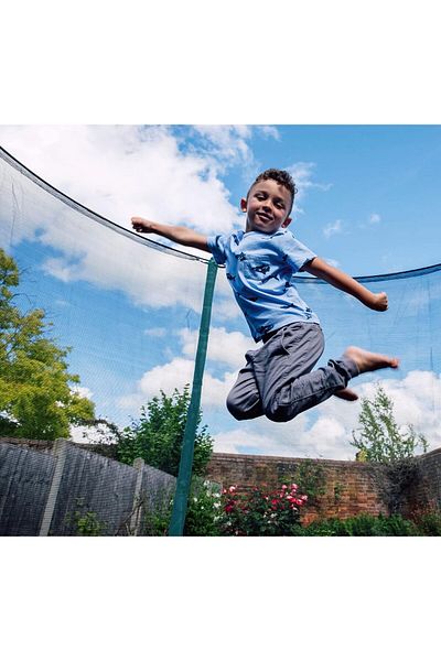 PLUM 10ft Fun Springsafe Trampoline & Enclosure - Turquoise