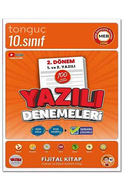 Tonguç Yayınları 10. Sınıf Yazılı Denemeleri 2. Dönem 1 ve 2. Yazılı