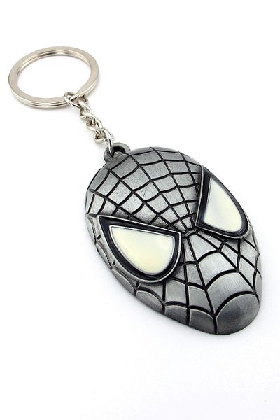 Solfera Marvel Spiderman Gray Spiderman Metal Keychain - KC116