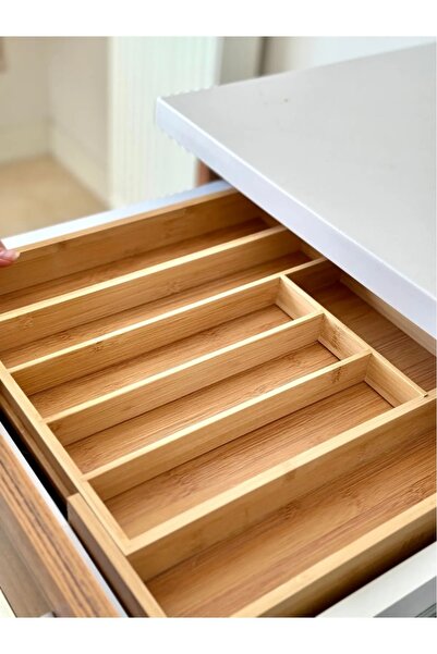 behila Ρυθμιζόμενη θήκη για κουτάλια από μπαμπού με ρυθμιζόμενο μέγεθος εσωτερικού χώρου 5-7 θέσεων behila1130