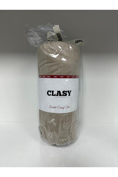 Clasy طقم ملاءات مطاطية مزدوجة من Ranforce - بني عادي
