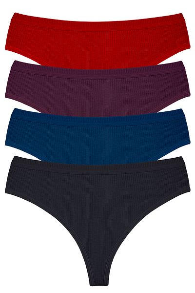Humaone Πακέτο 5 - 100% Corduroy Special Waist Thong εσώρουχα