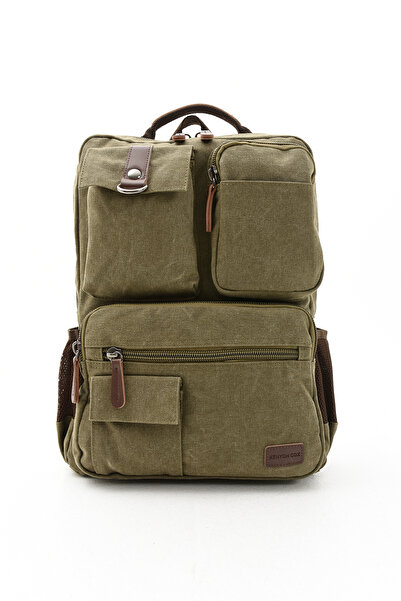 Fiyaka Eba-8678 Canvas Backpack - Travel and School Bag with Laptop Compartment and Multiple Compartments