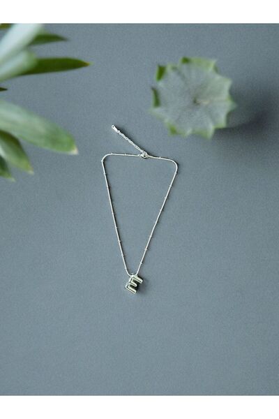 ELLİNOR JEWELRY İthal Yüksek Kalite Kararmaz E Harfi Balon Kolye