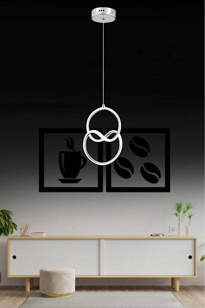 OSC HOME Modern Venus LED Chandelier - 3 Color Light Living Room, Kitchen, Hallway