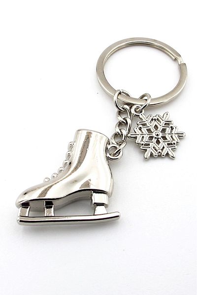 Solfera Shiny Metal Switch Ice Skate Shoes - Snowflake KC122