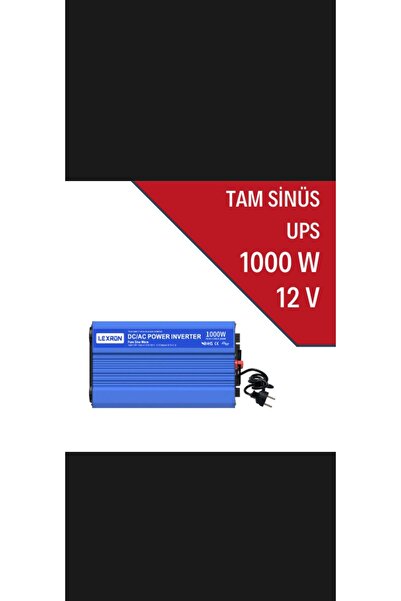 Lexron 1000W Tam Sinüs UPS İnverter 12v