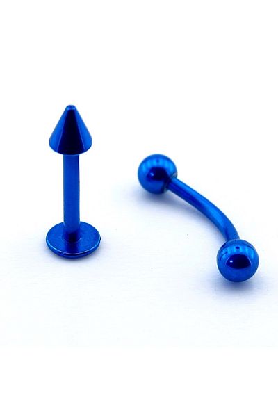 Solfera Stainless Blue Steel Body Piercing Set - P473
