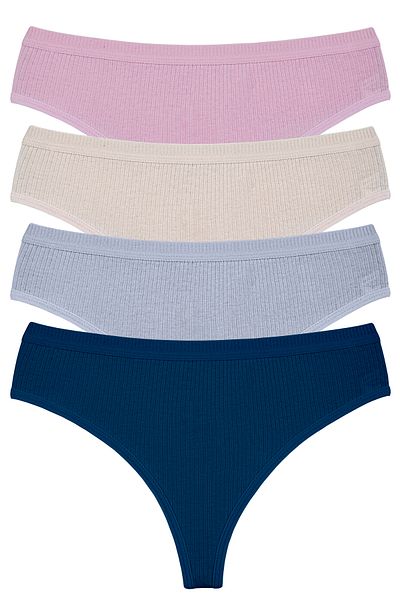Humaone Πακέτο 5 - 100% Corduroy Special Waist Thong εσώρουχα