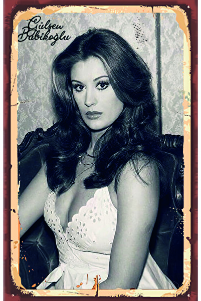 hediyeniburadabul Ρετρό ξύλινη αφίσα με θέμα το Yeşilçam