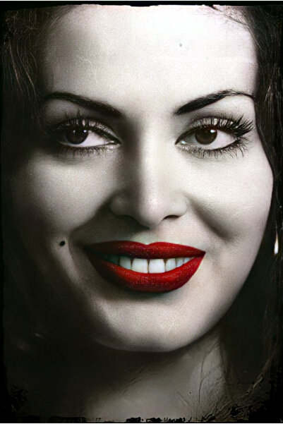 hediyeniburadabul Poster retro din lemn cu tematică Yeşilçam