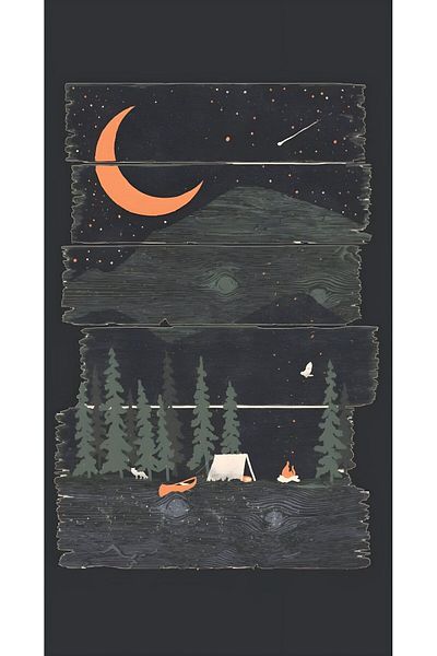 on the clouds Peaceful Night Moonlight και Winter Themed Washable Αντιολισθητική βάση Αντιολισθητική Ματ Γιόγκα Μαξιλάρι Pilates