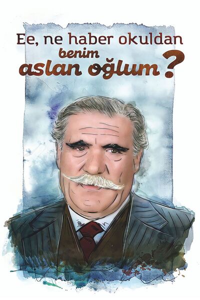 hediyeniburadabul Poster retro din lemn cu tematică Yeşilçam