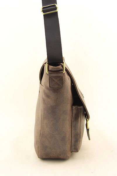 HNB Unisex Coffee Color Waterproof Faux Leather Laptop Bag - Business School Paperwork