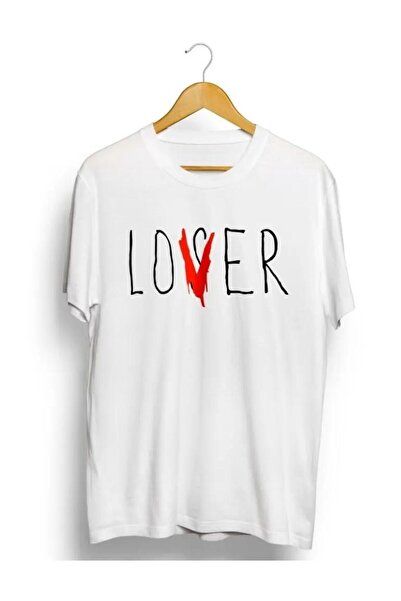 Vordevia Beli Štampano Ljubavnik T-shirt