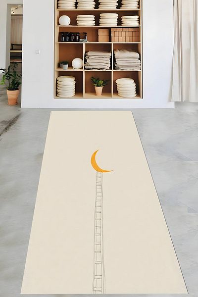 on the clouds Ladder to the Moon Covoraș de yoga lavabil, anti-alunecare, rezistent la pete, pernă de pilates