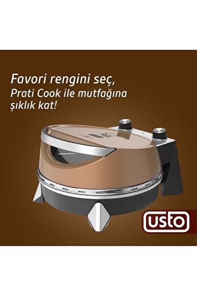 Usto Tecna Pratik Cook Pizza Makinesi 3 Yıl Garantili