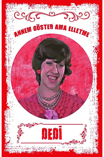 hediyeniburadabul Poster retro din lemn cu tematică Yeşilçam