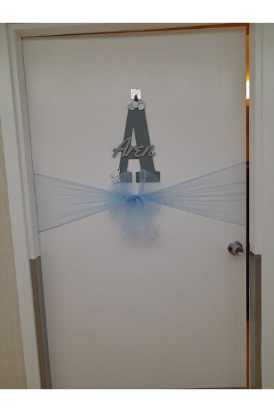 woodengifts ÇOCUK VE BEBEK ODASI HARF ÜZERİ İSİMLİ KAPI VE DUVAR KAPI SÜSÜ PA...