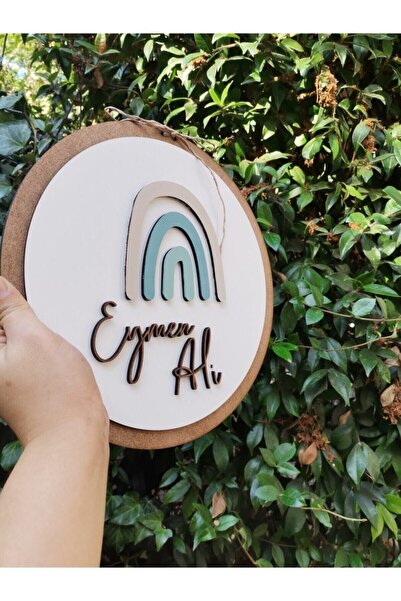 woodengifts ÇOCUK VE BEBEK ODASI HARF ÜZERİ İSİMLİ KAPI VE DUVAR KAPI SÜSÜ PANO İSİMLİK