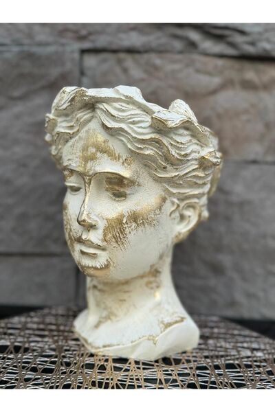 Peramari Βάζο Helen - Πολυεστέρας, Μονό, Κρεμ Αντίκα Διακοσμητικό