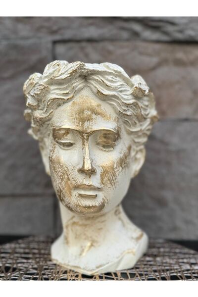 Peramari Βάζο Helen - Πολυεστέρας, Μονό, Κρεμ Αντίκα Διακοσμητικό