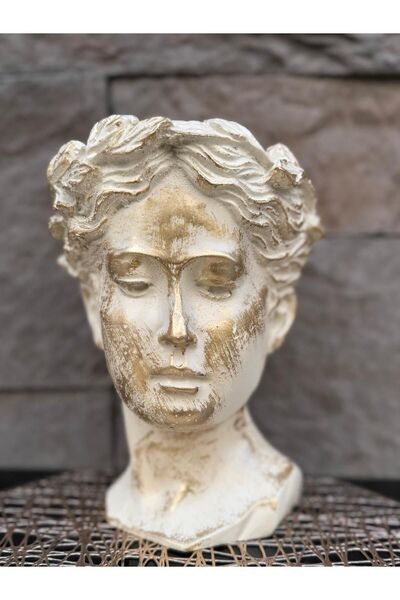 Peramari Βάζο Helen - Πολυεστέρας, Μονό, Κρεμ Αντίκα Διακοσμητικό