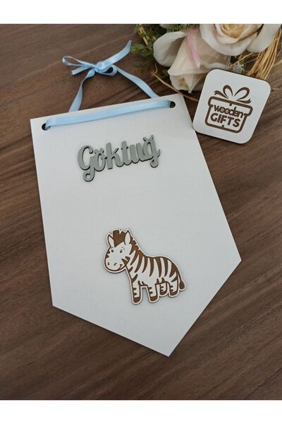 woodengifts ÇOCUK VE BEBEK ODASI HARF ÜZERİ İSİMLİ KAPI VE DUVAR KAPI SÜSÜ PA...