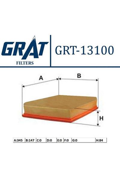 GRAT 13100 Air Filter Scudo / Expert / Jumpy 2.0 Hdı 2.0d