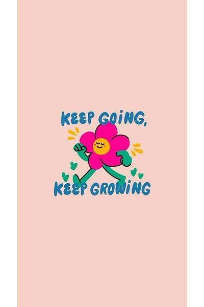 on the clouds Μοτίβο λουλουδιών Keep Going Keep Growing Πλένεται αντιολισθητική βάση Ανθεκτικό στους λεκέδες Ματ γιόγκα Pilates