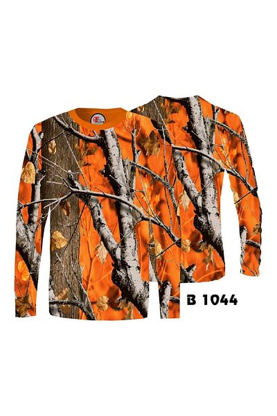 HT Outdoor Orange Tree Patterned T-Shirt - Our Model