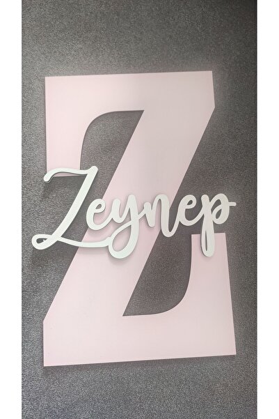 woodengifts ÇOCUK VE BEBEK ODASI HARF ÜZERİ İSİMLİ KAPI VE DUVAR KAPI SÜSÜ PA...