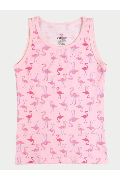 vitmo 3-Piece Cotton Cherry Tank Top Set for Girls