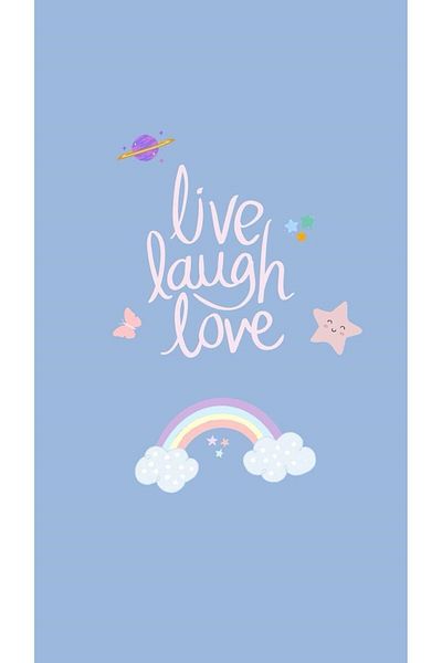 on the clouds Blue Live Laugh Love Scris Curcubeu Model Bază anti-alunecare Covoraș de yoga rezistent la pete Covoraș Pilates
