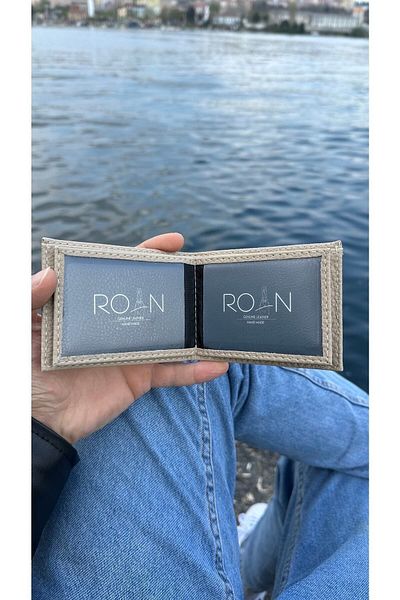 Roan Πακέτο δώρου ανδρικό πορτοφόλι από φυσικό κουτί Vegan Leather Luxury